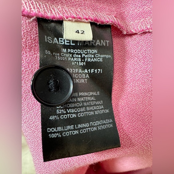 NWT Isabel Marant Licoba Mini Skirt in Pink - Picture 13 of 16